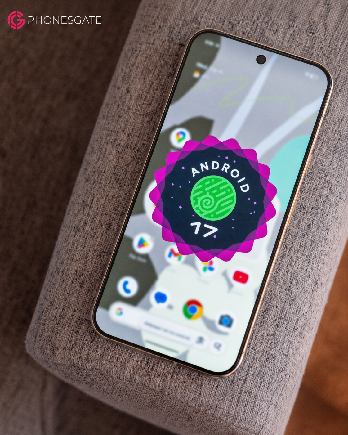 Android 17 interface on a smartphone