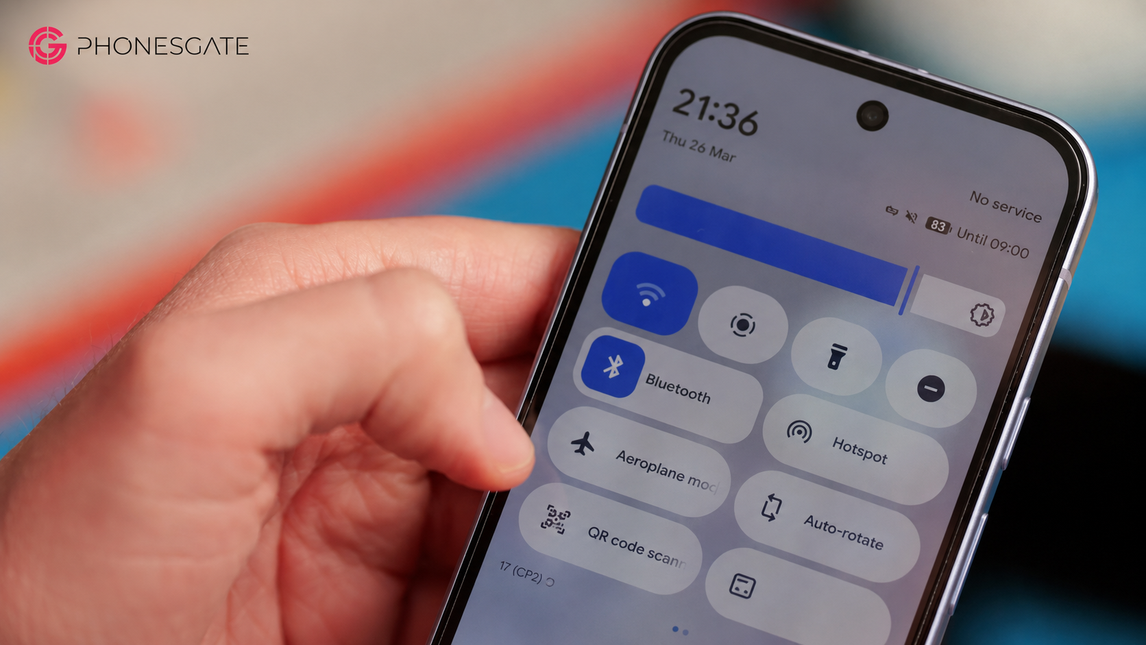 Android Quick Settings with separate connectivity controls