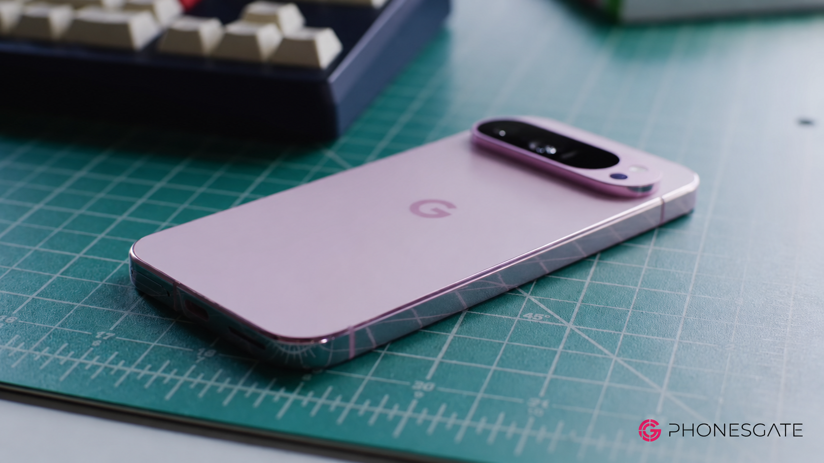 Google Pixel-style smartphone representing Google's hardware and Android ecosystem