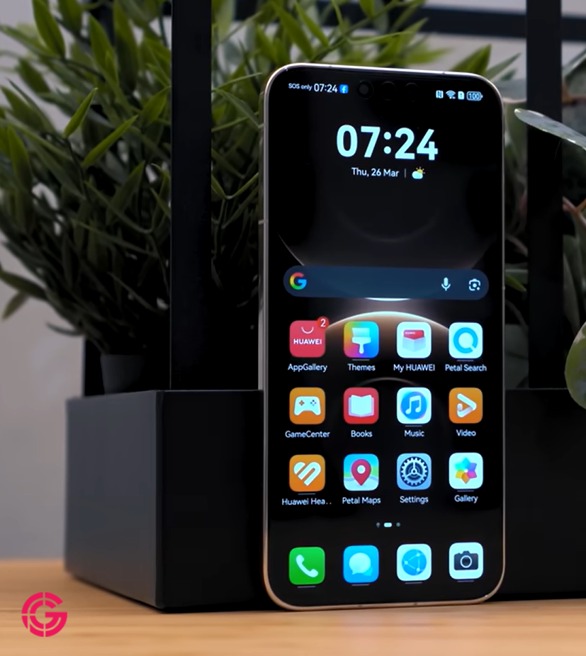 Huawei Mate 80 Pro home screen showing AppGallery and Huawei apps
