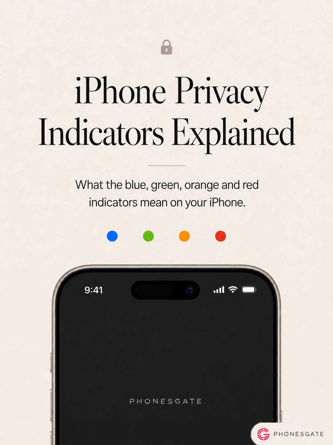 iPhone Privacy Indicators Explained: What the Blue, Green, Orange and Red Dots Mean