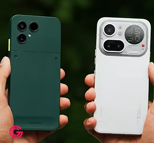 Fairphone Gen 6 beside the Nothing Phone