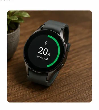 Galaxy Watch 9 battery test showing 20 percent remaining