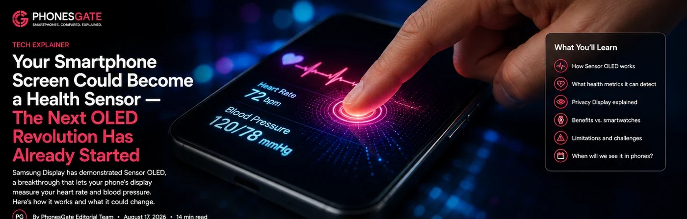 Your Smartphone Screen Could Become a Health Sensor — The Next OLED Revolution Has Already Started