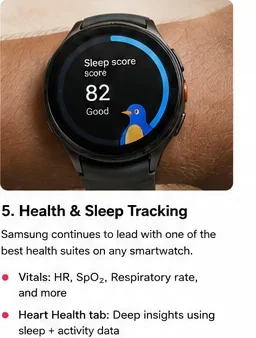 Galaxy Watch 9 health and sleep tracking visual